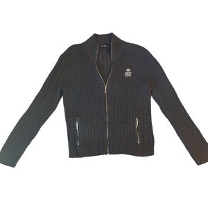 Ralph Lauren Gray Sweater with zipper large